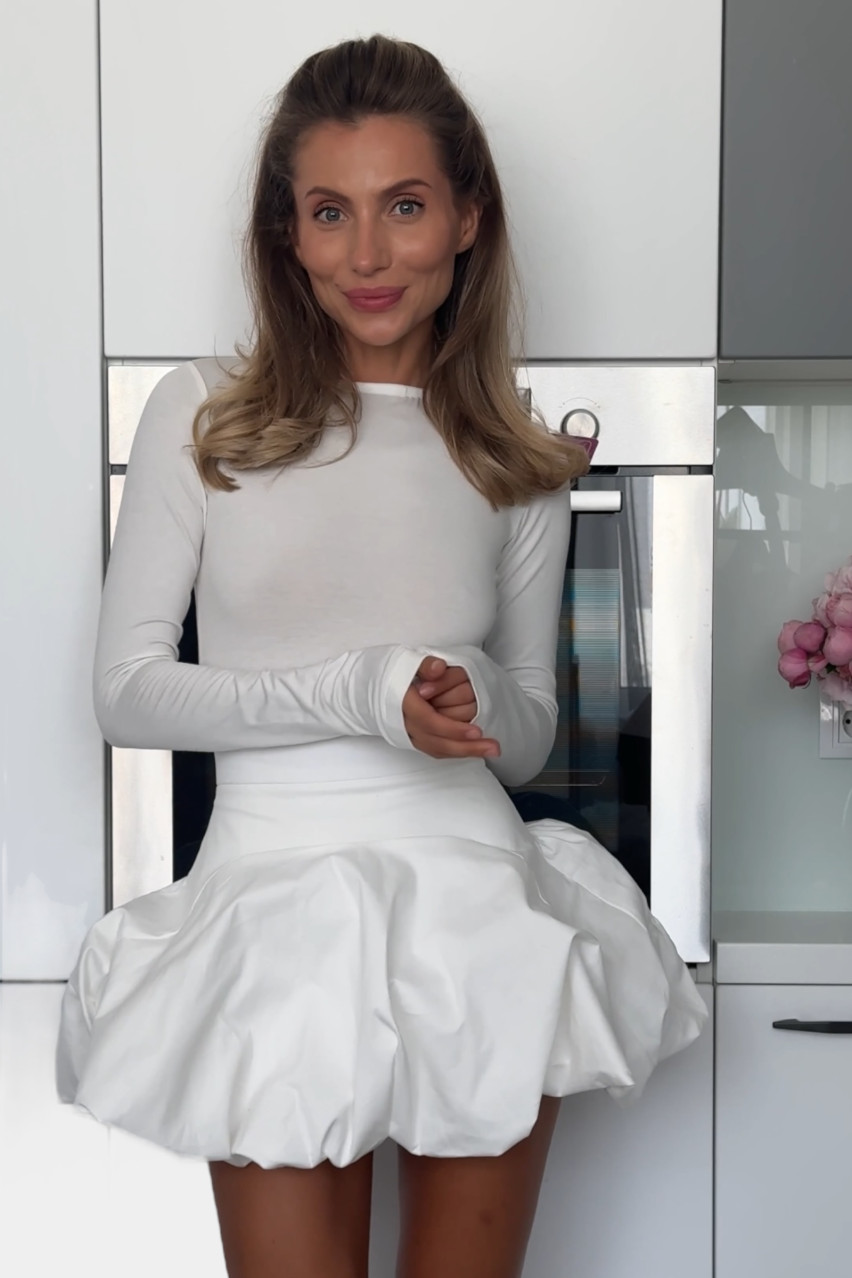 Біла спідниця Cloud 212 LACY HEARTS