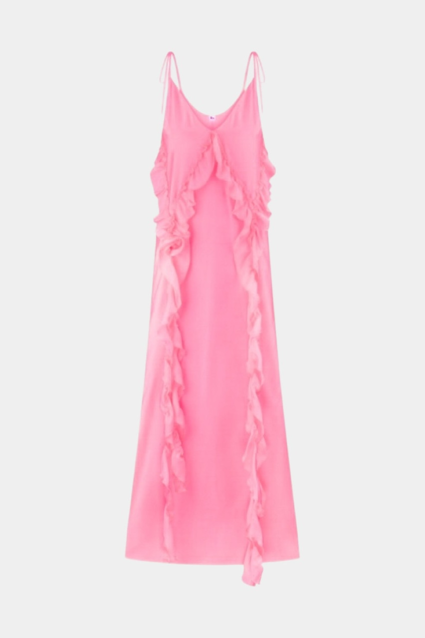 Рожева сукня Fiesta в стилі бохо LALOCA