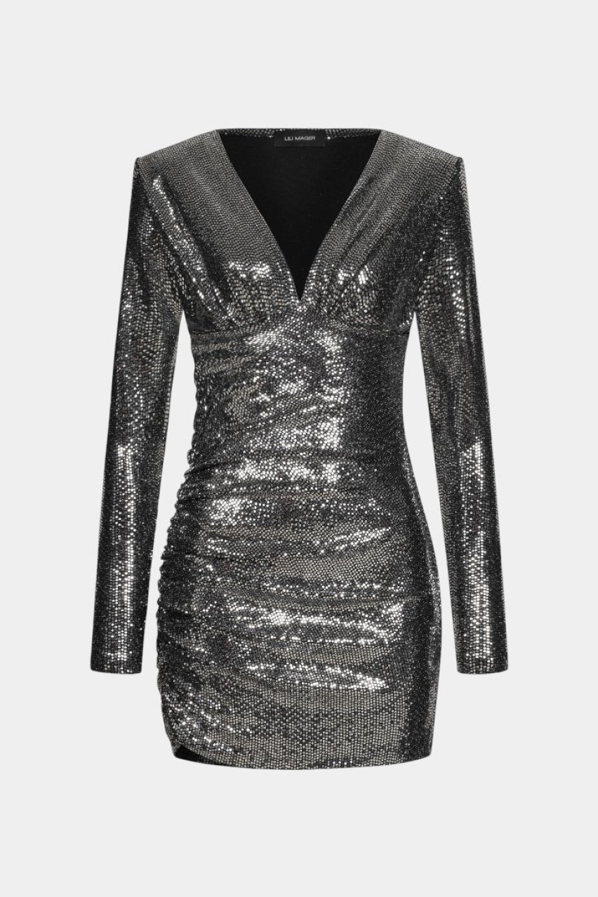 Серебряное миниплатье Dazzling Nightfall 129 LILI MAGER