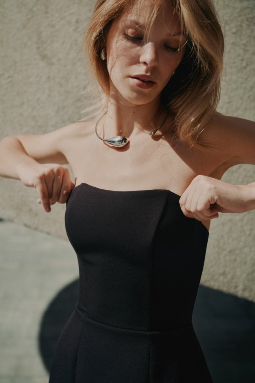 Черное корсетное миниплатье 113 LILI MAGER