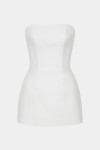 Белый удлиненный корсет