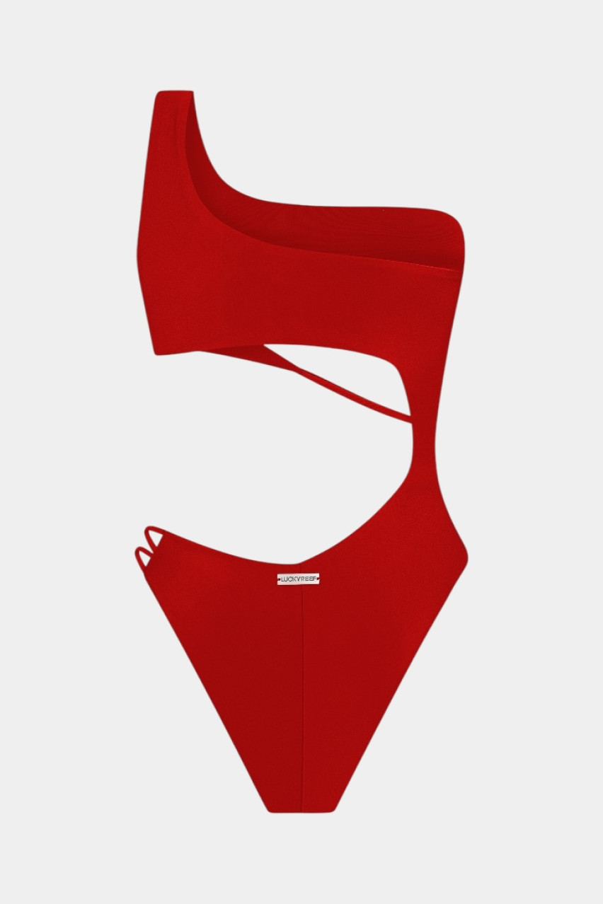 Красный сплошной купальник Ibiza LUCKYREEF