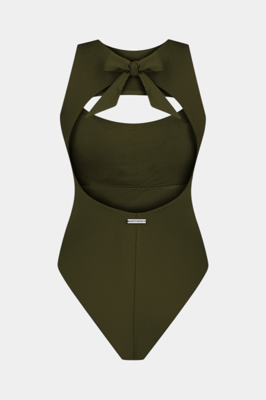 Хаки сплошной купальник Surf LUCKYREEF