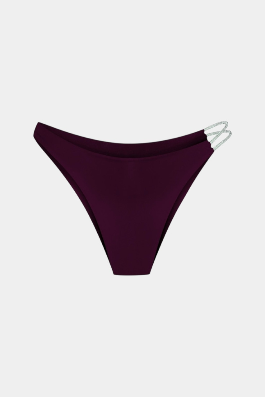 Бордовый низ от купальника Papaya со стразами LUCKYREEF