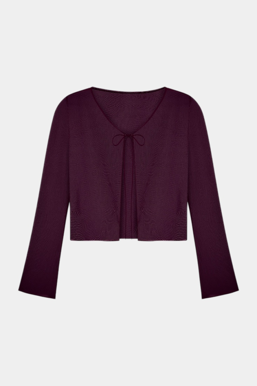 Бордовый комплект Luna из сетчатой ​​ткани LUCKYREEF