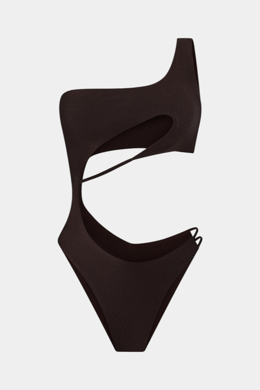 Шоколадний суцільний купальник Ibiza LUCKYREEF