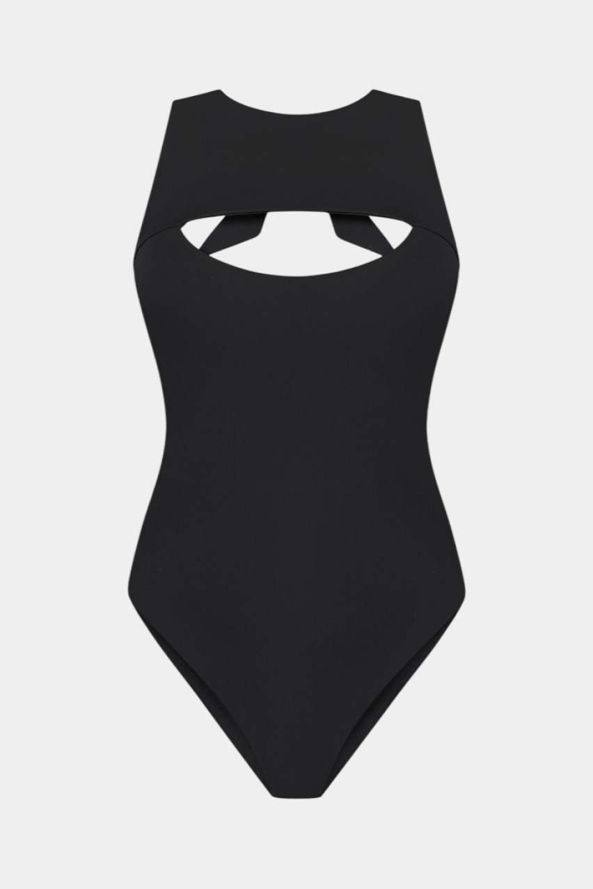 Чорний суцільний купальник Surf LUCKYREEF