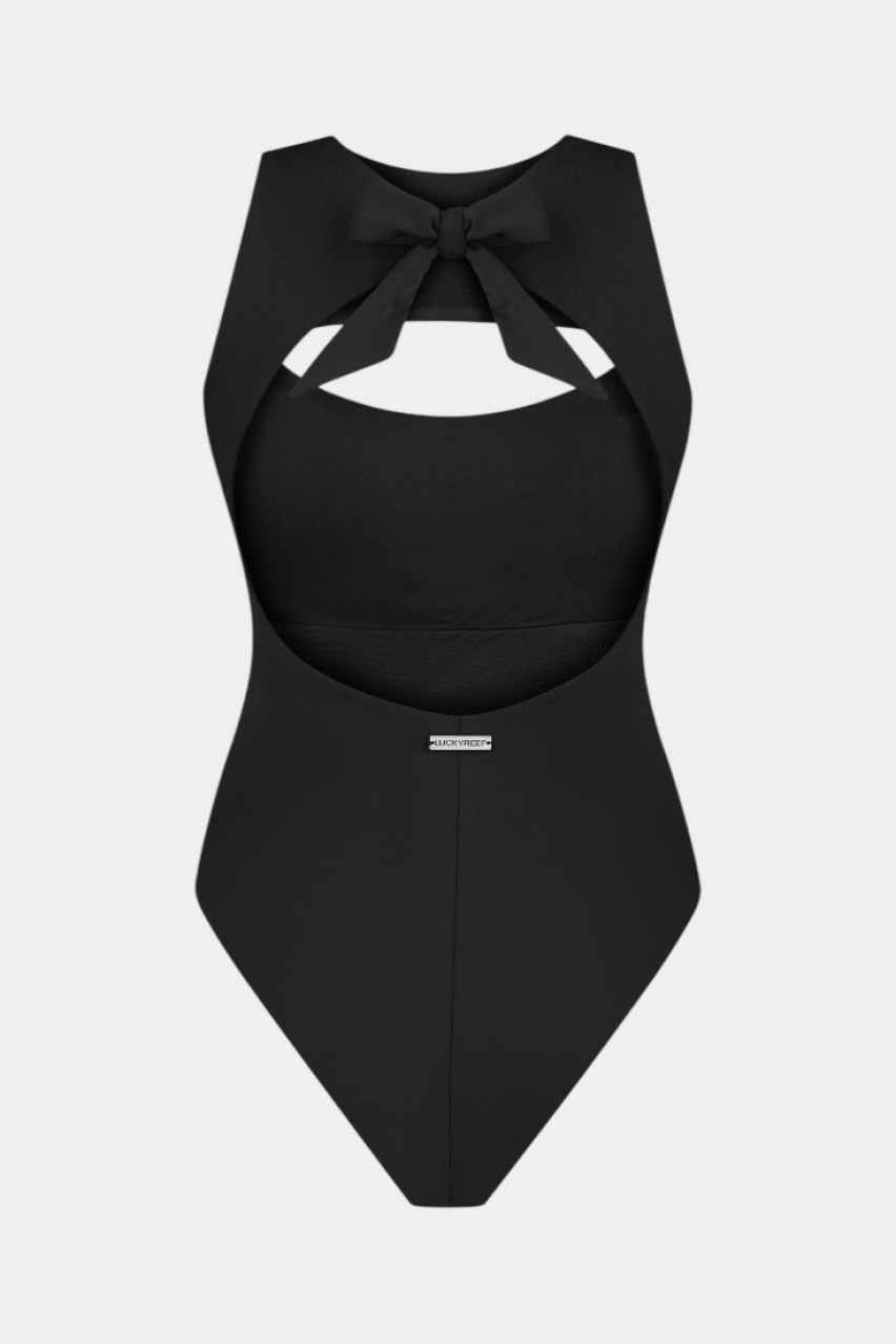 Чорний суцільний купальник Surf LUCKYREEF