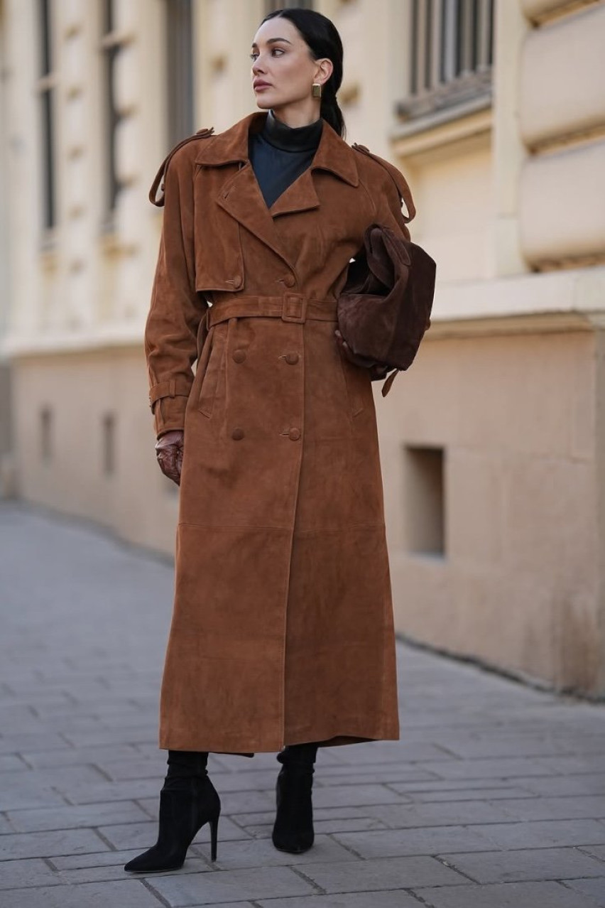 Кемел замшевий тренч LUKAVA