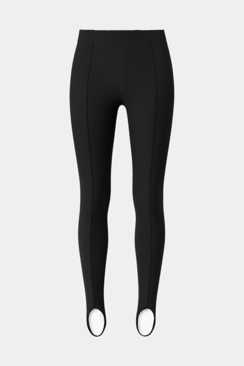 Чорні легінси зі штрипками LUKAVA