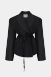 Черный костюмный жакет Void с поясом
