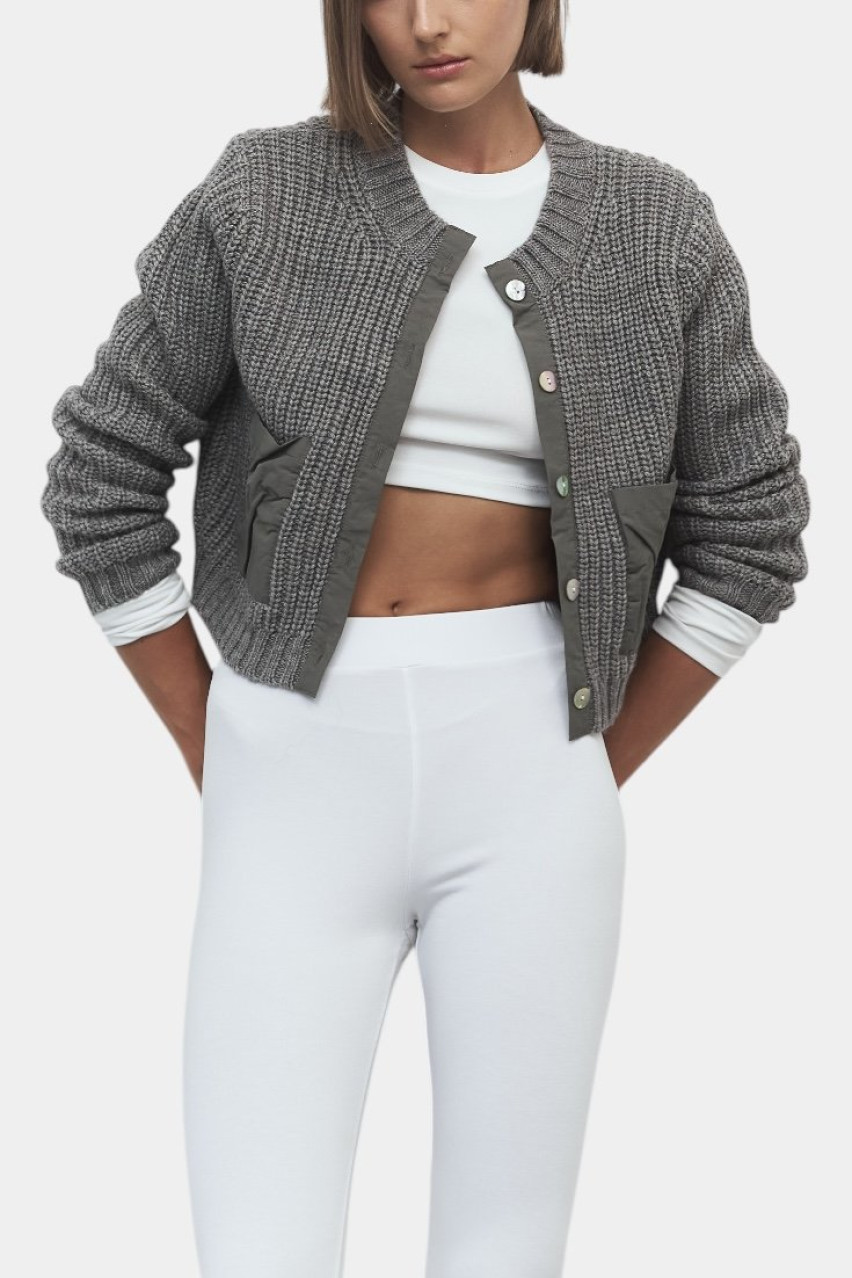 Білий бавовняний кроп-топ LC23460 LUMINA