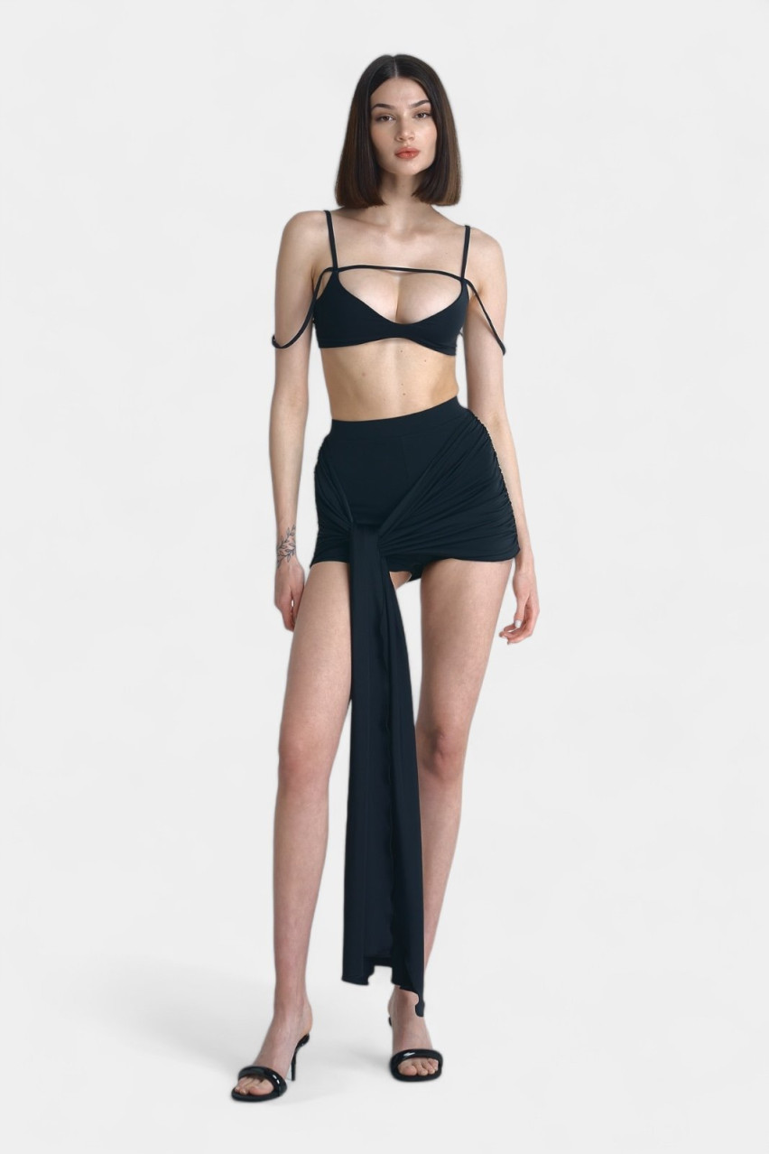 Чёрная юбка-шорты Liberty