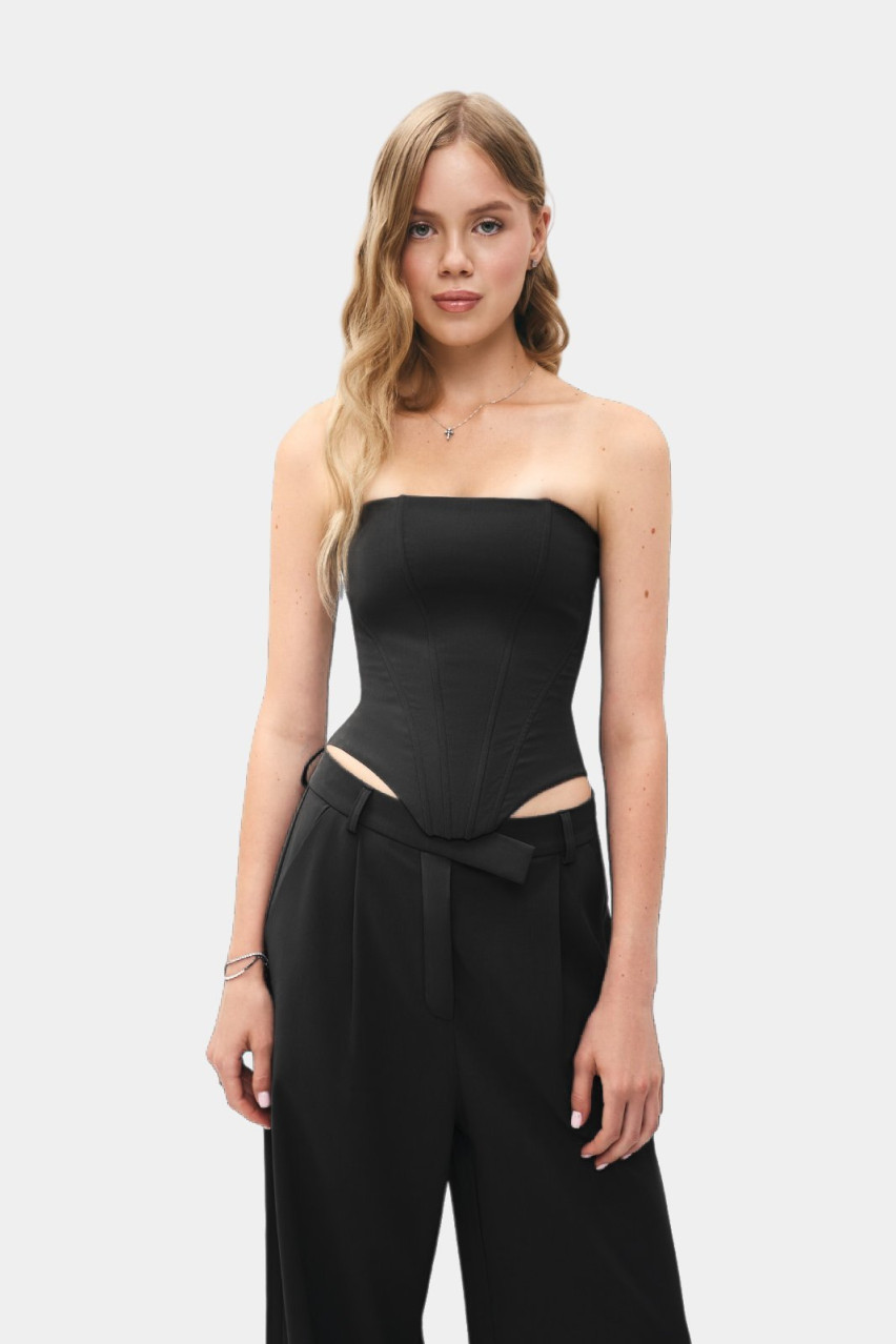 Чорний класичний корсет LIBERTY