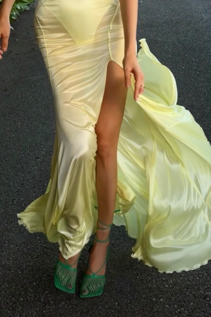 Лимонна прозора максісукня LIBERTY