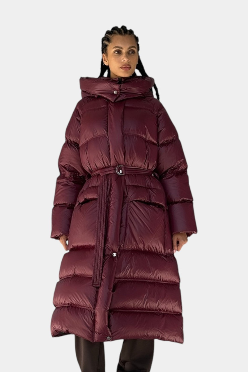 Бордовий пуховик Sport Aqua-21-8 m MARCHI