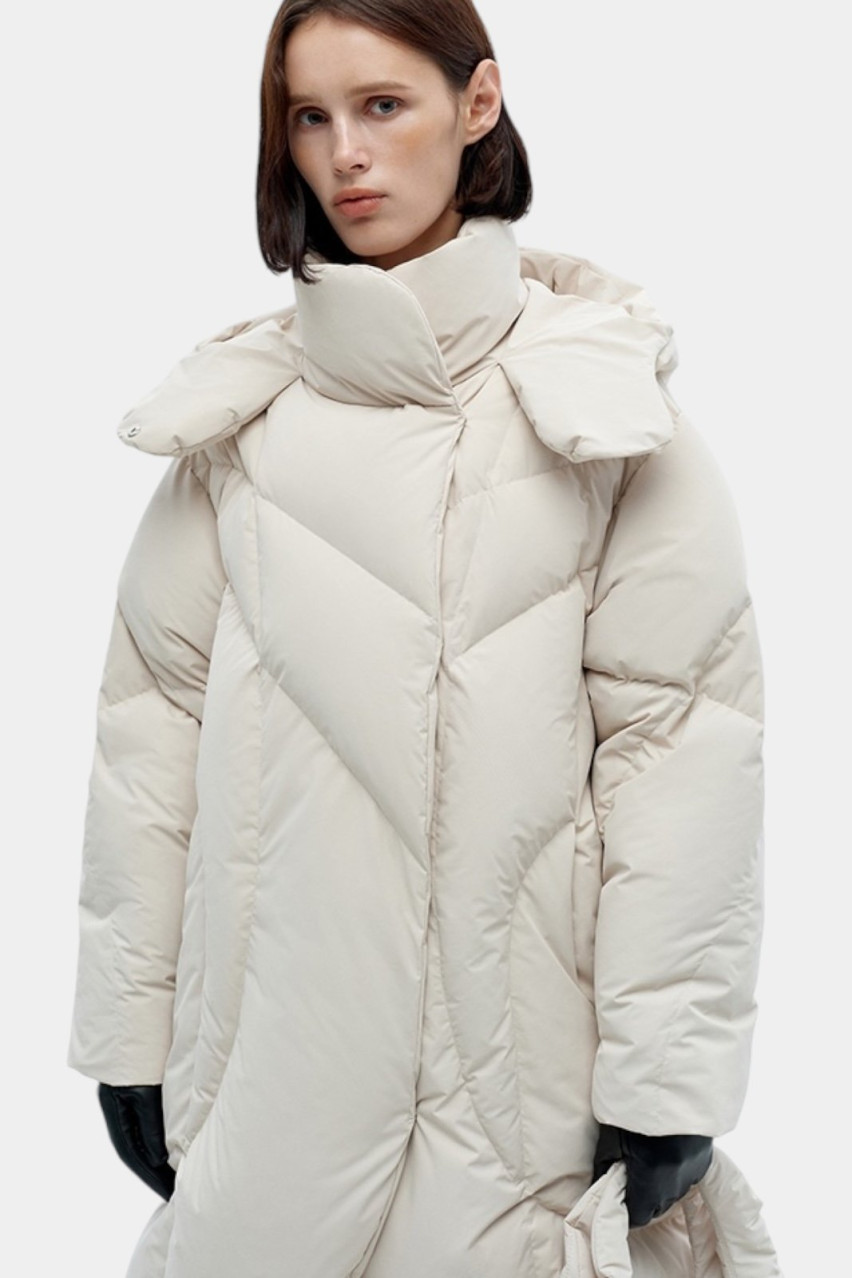 Білий пуховик Wave AW-24-1W MARCHI