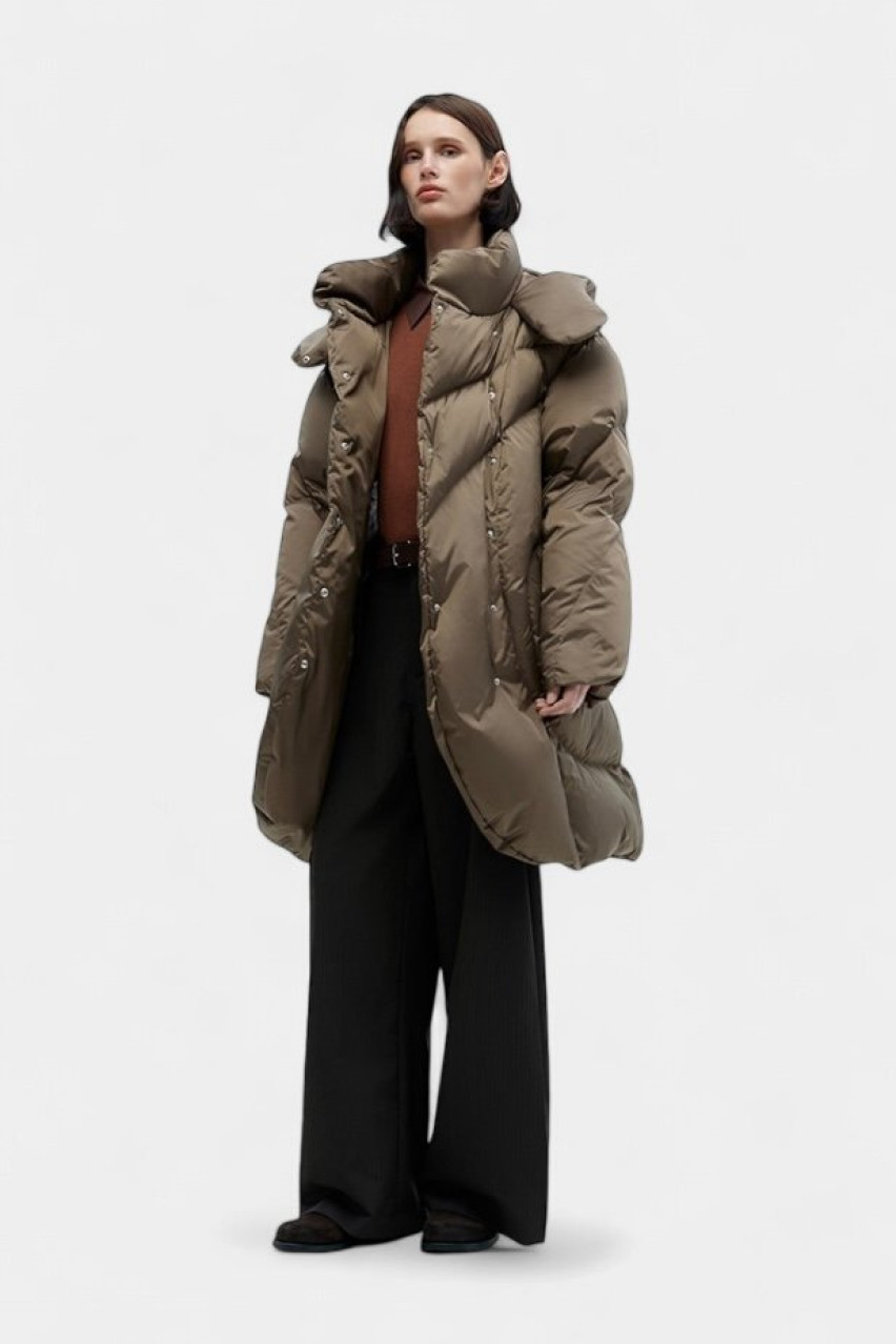 Горіховий пуховик Wave AW-24-1BR MARCHI