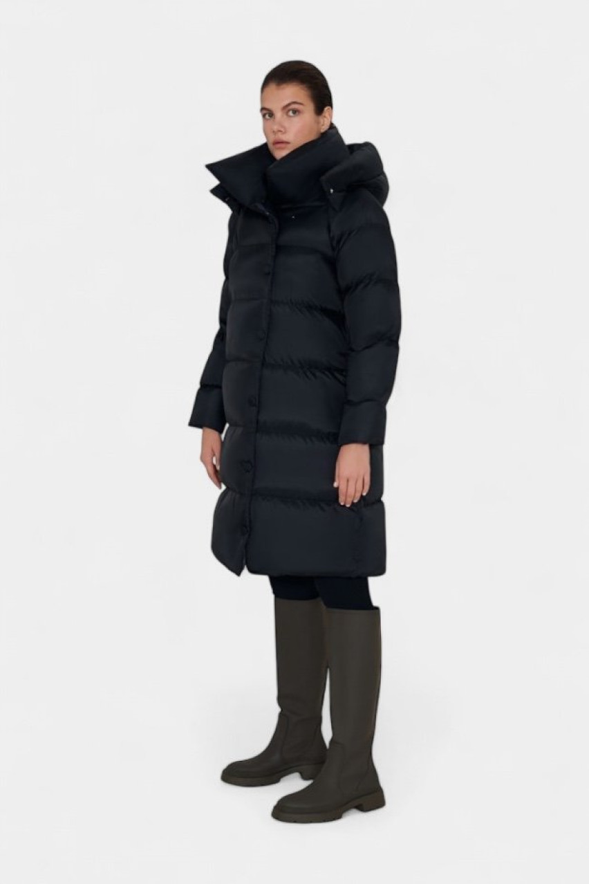 Чорний пуховик Double AW-21-16B MARCHI