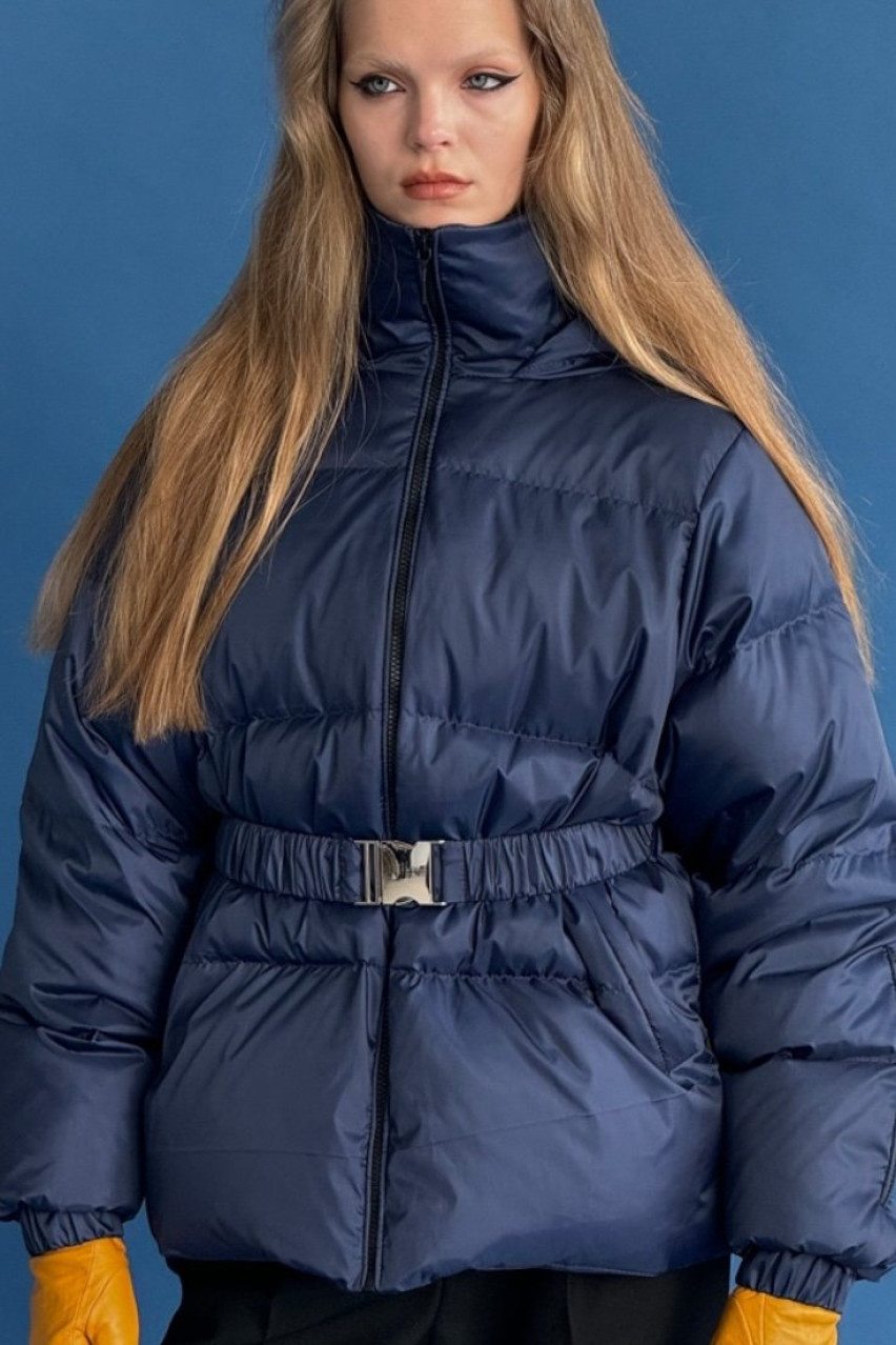 Синій пуховик Sky AW-22-6blu MARCHI