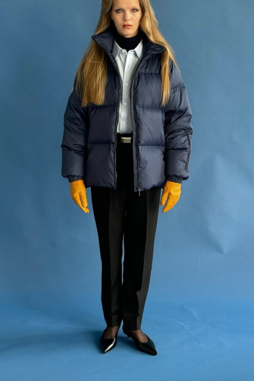 Синій пуховик Sky AW-22-6blu MARCHI