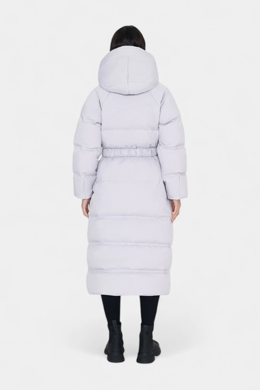 Сірий пуховик Sport 21 AW-21-4 MARCHI