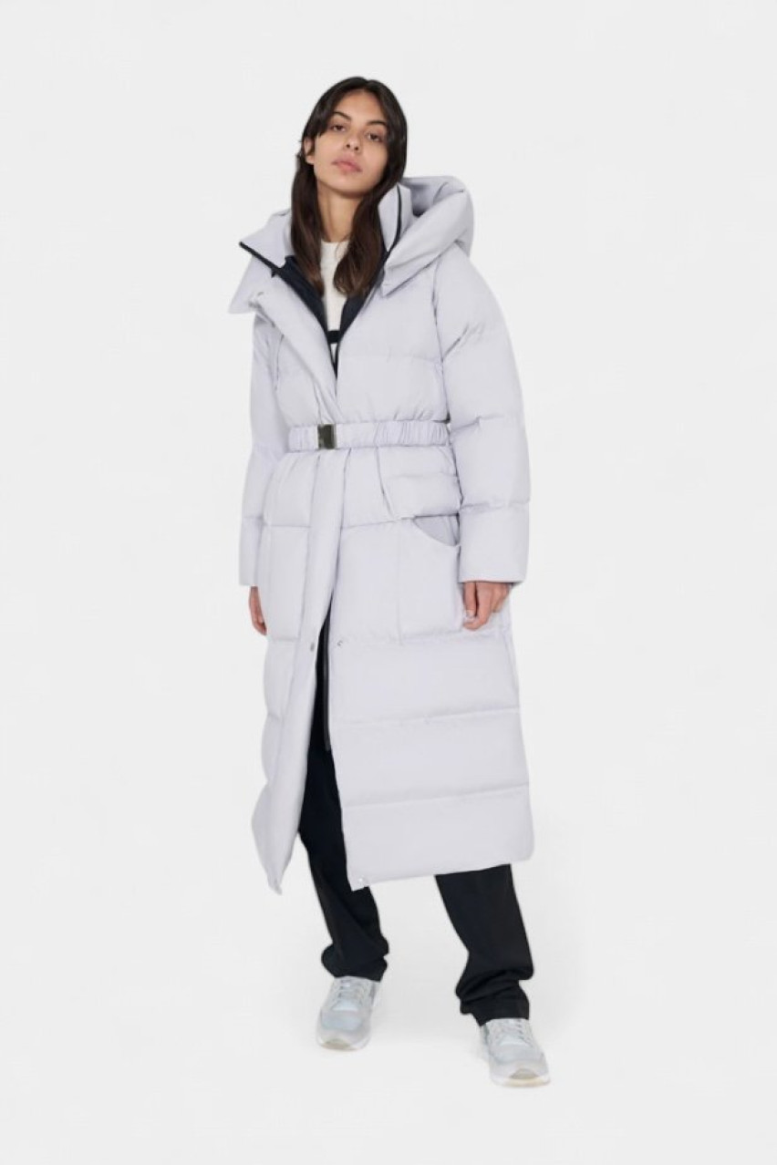 Сірий пуховик Sport 21 AW-21-4 MARCHI