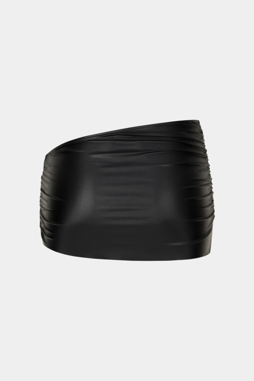 Чорна спідниця Basic Leather MISSTIC