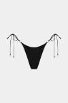 Чорний низ-бразиліана від купальника Sun Pirsing зі срібною фурнітурою
