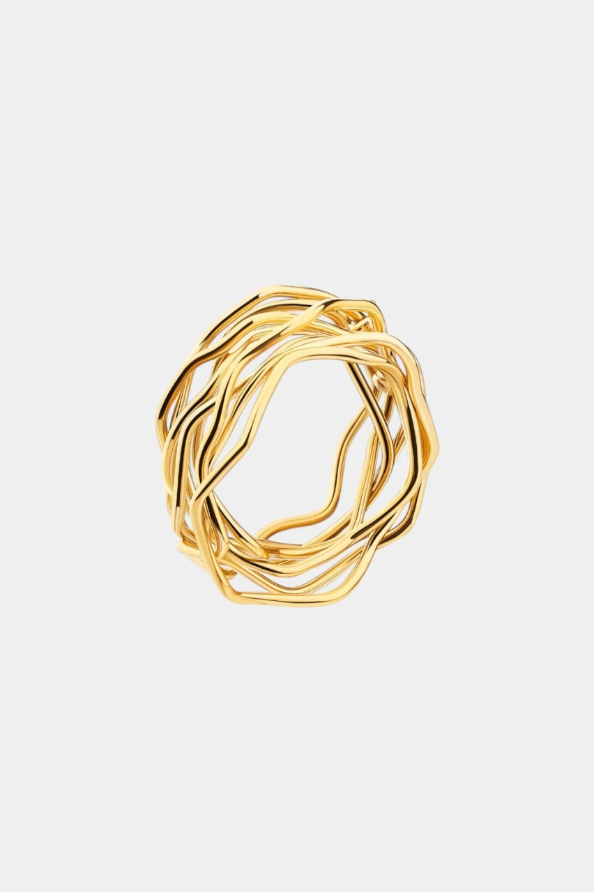 Позолочена каблучка Muselet MRg MOTRYCH STUDIO