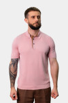 Рожеве поло з контрастною підкладкою