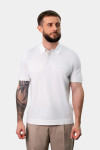 Біле поло з контрастною підкладкою