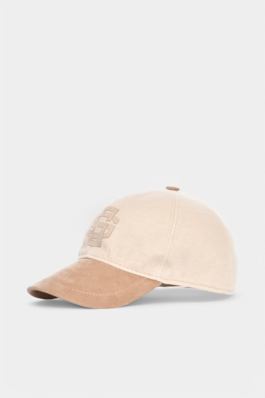 Бежева кепка з логотипом 85103\76032 005 Maglificio Gran Sasso