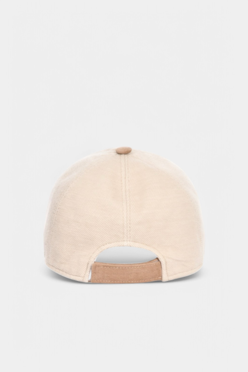 Бежева кепка з логотипом 85103\76032 005 Maglificio Gran Sasso