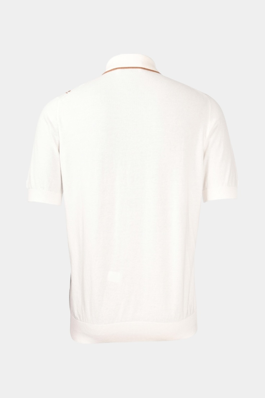 Молочний кардиган з органічної бавовни та короткими рукавами 59135\18041 005 Maglificio Gran Sasso