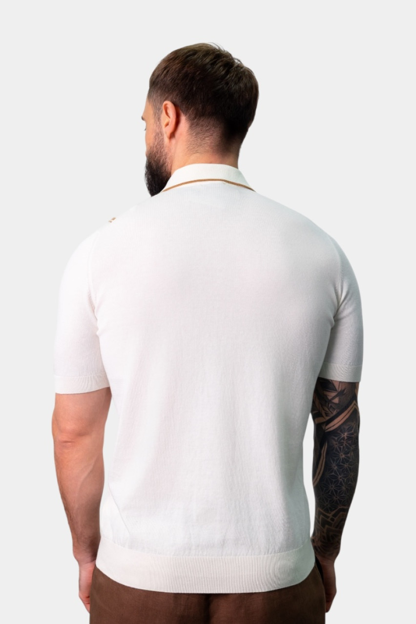 Молочний кардиган з органічної бавовни та короткими рукавами 59135\18041 005 Maglificio Gran Sasso