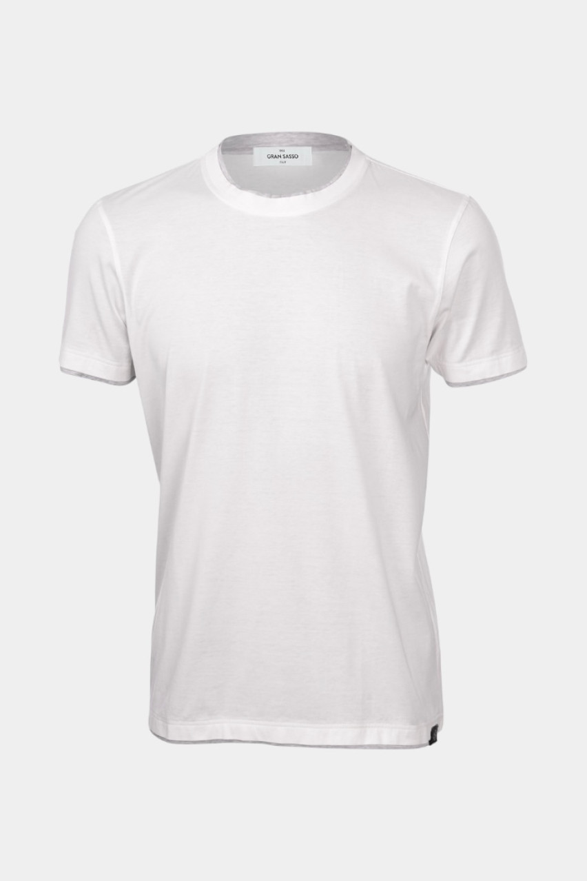Біла бавовняна футболка 60123\73710 005 Maglificio Gran Sasso