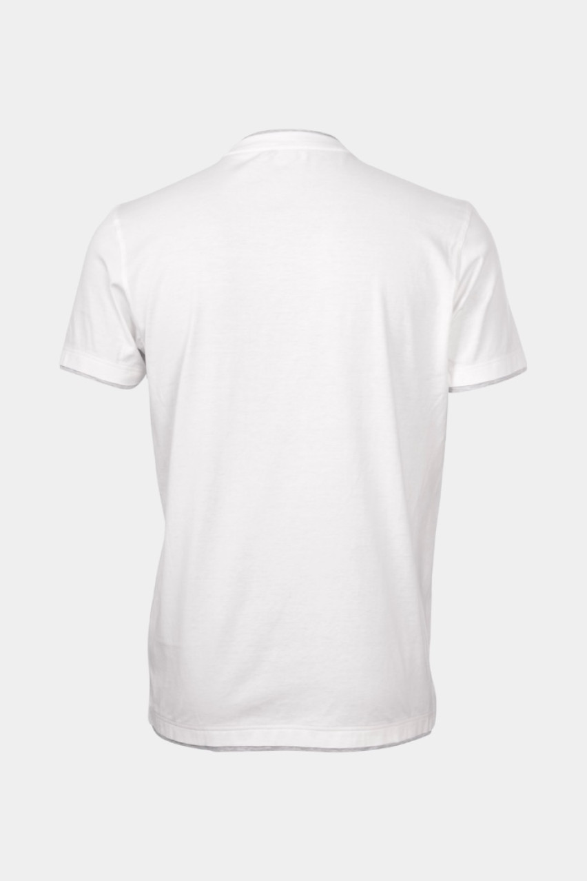 Біла бавовняна футболка 60123\73710 005 Maglificio Gran Sasso