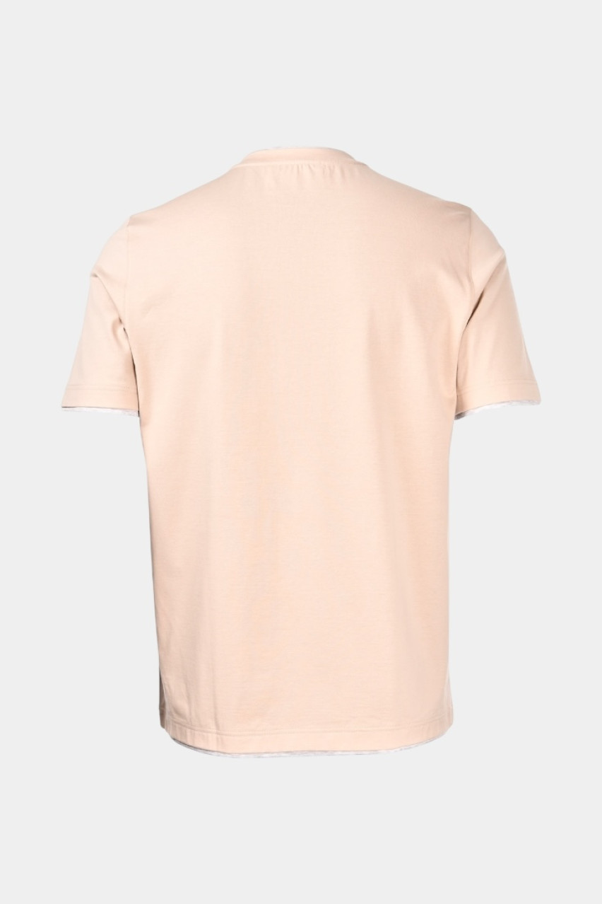 Бежева бавовняна футболка 60123\73710 110 Maglificio Gran Sasso