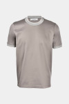 Сіра футболка з мерсеризованої бавовни лісле