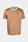 Коричнева футболка з мерсеризованої бавовни лісле