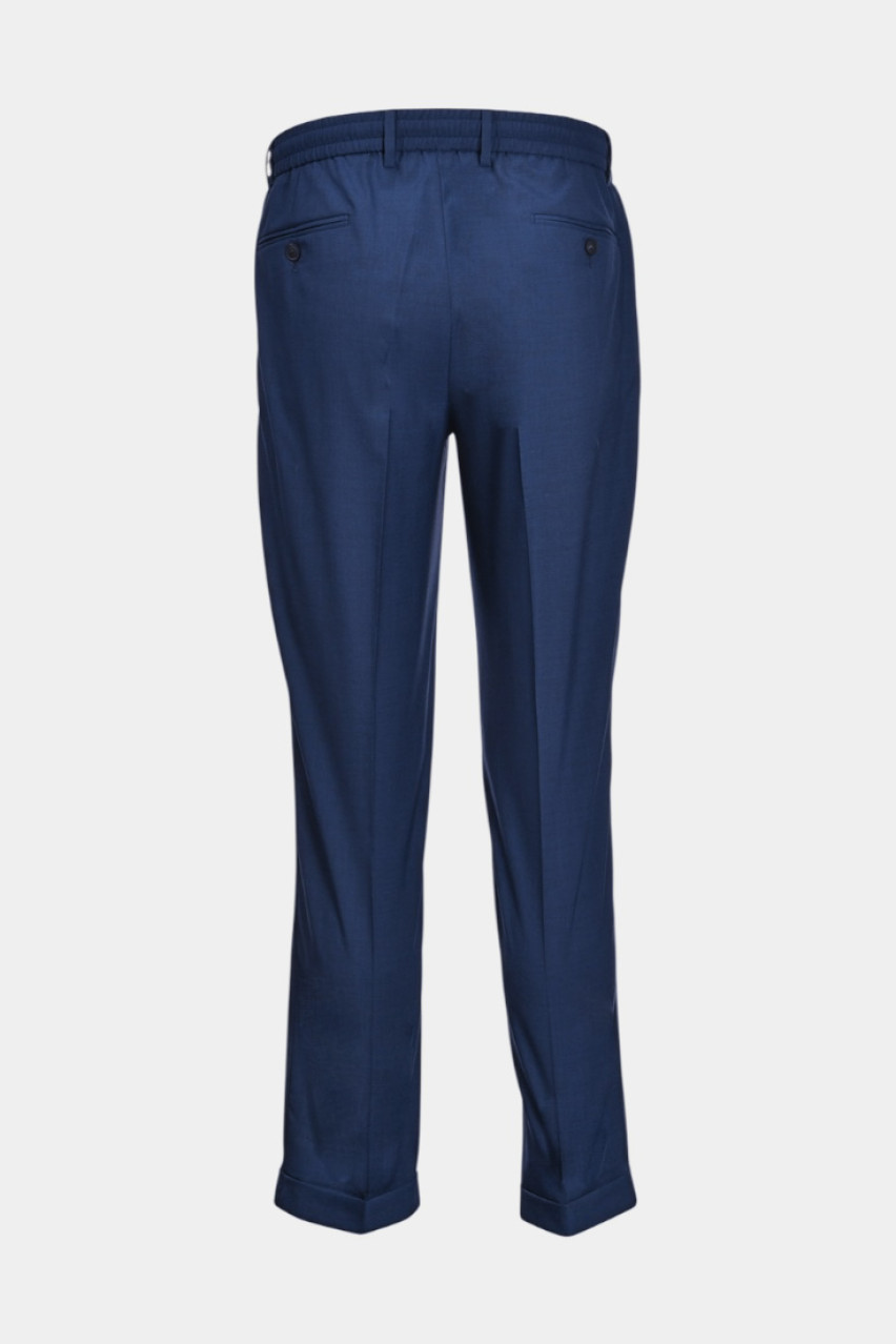 Сині брюки з вовни мериноса 76115\58906 595 Maglificio Gran Sasso