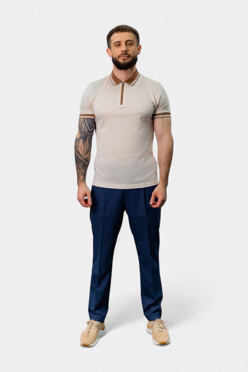 Сині брюки з вовни мериноса 76115\58906 595 Maglificio Gran Sasso