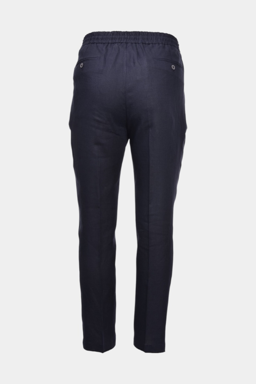 Темно-сині лляні брюки 76114\50017 598 Maglificio Gran Sasso