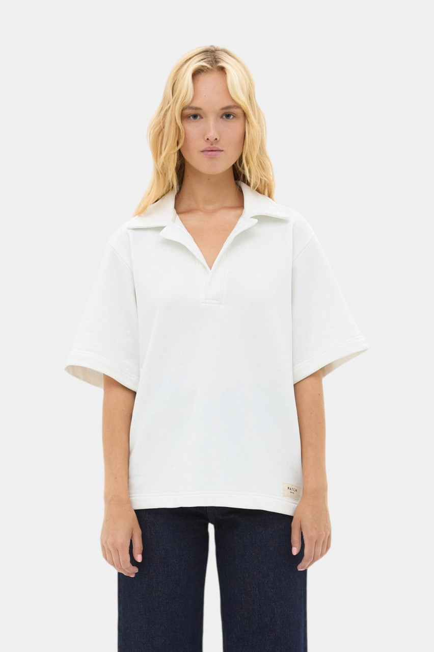 Молочное поло sp25-polo-milk MATCH DENIM