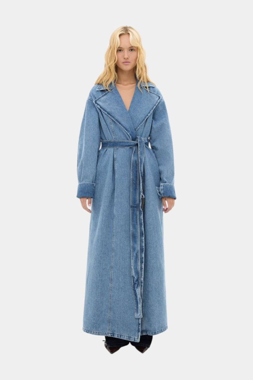 Блакитне пальто з деніму sp25-coat-blue MATCH DENIM