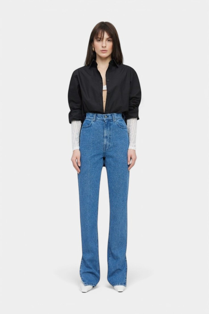 Сині джинси з розрізами sp21-jnswr-darkblue MATCH DENIM