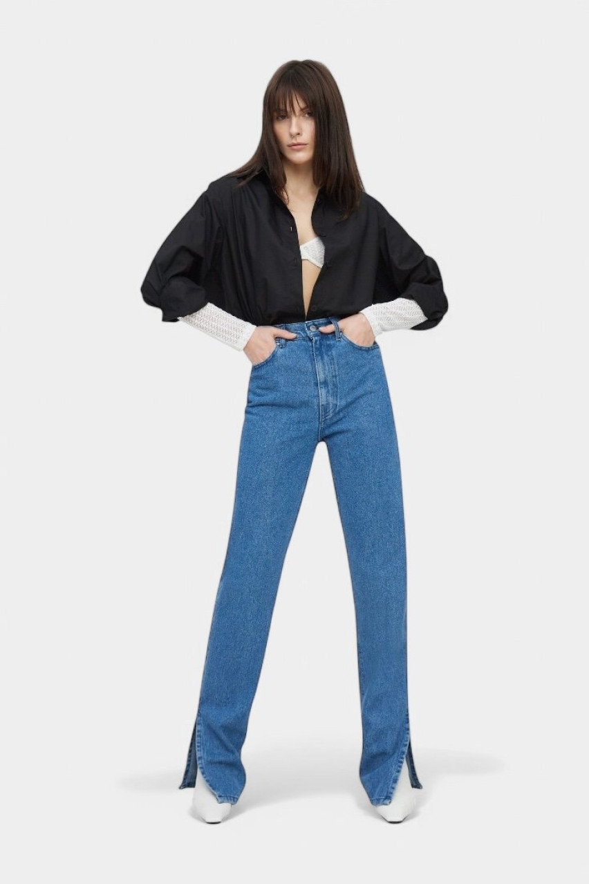 Сині джинси з розрізами sp21-jnswr-darkblue MATCH DENIM