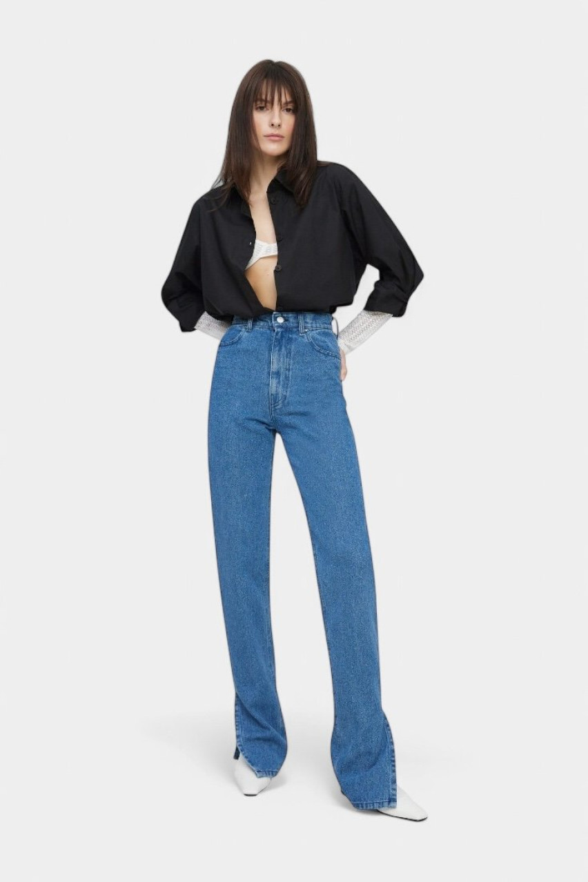 Сині джинси з розрізами sp21-jnswr-darkblue MATCH DENIM