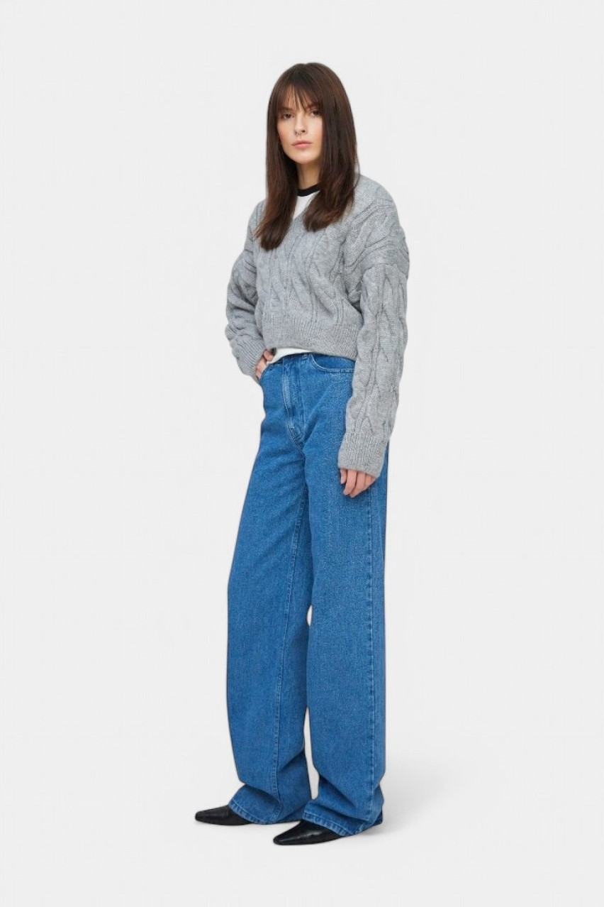 Синие джинсы широкого кроя sp21-jns0-darkblue MATCH DENIM